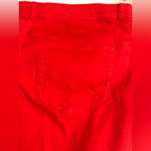 ASHLEY STEWART RED JEANS SIZE: 16 - Picture 6 of 10